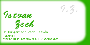 istvan zech business card